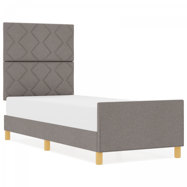 Cama  Taupe 80x200 cm em Tecido M 4