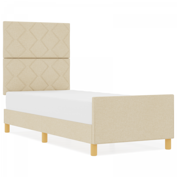 Cama  Creme 80x200 cm Tecido M 4