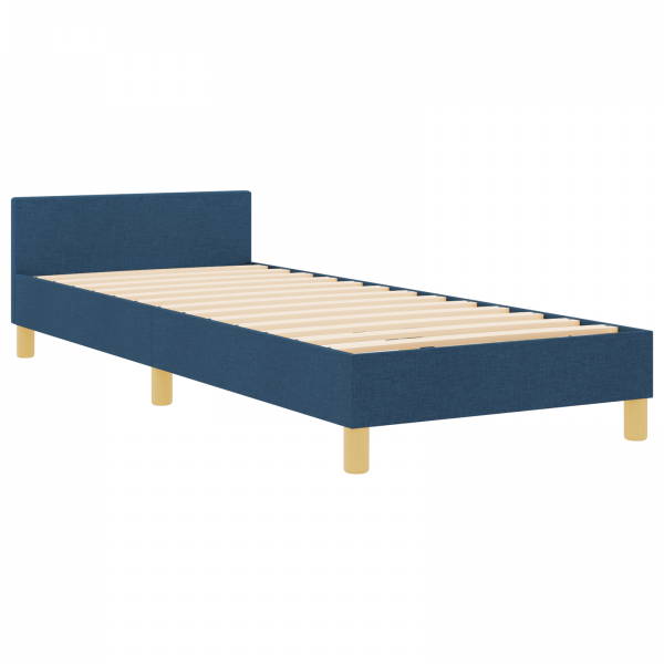 Estructura de cama tela azul 80x200 cm M 2