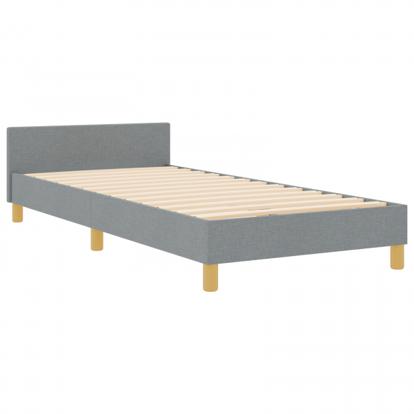 Cama  Cinzento-claro 100x200 cm Tecido M 2