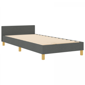 Cama  Cinza Escuro 100x200 cm em Tecido H