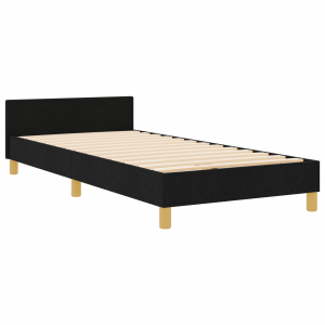 Cama  Preta 100x200 cm em Tecido H