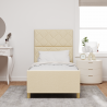 Cama  em Creme. 100x200 cm. feita de Tecido 5