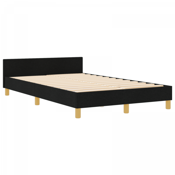 Estrutura de Cama de Tecido Preto  120x190 cm M 2
