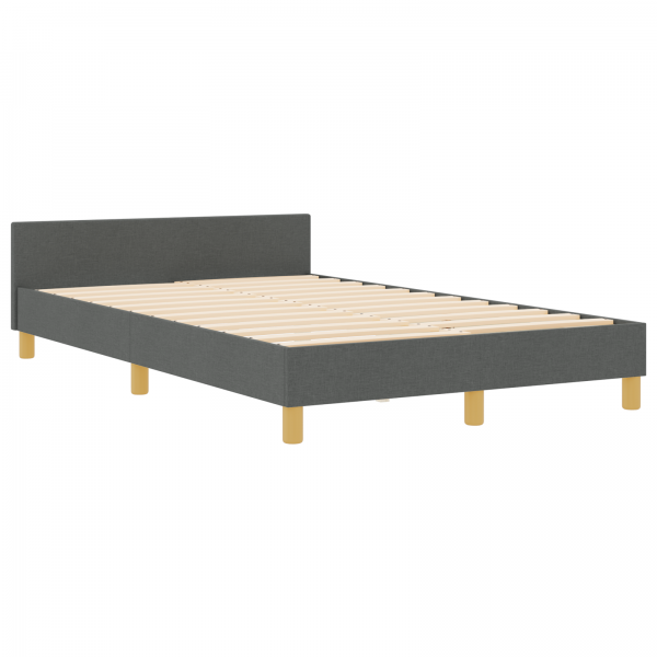 Estructura de cama tela gris oscuro 120x200 cm M 2