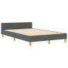Cama  Cinza Escuro 120x200 cm em Tecido 2