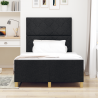 Cama de tecido preta  120x200 cm 5