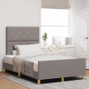 Estructura de cama tela taupé 120x200 cm 1