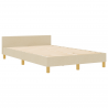 Cama  Creme 120x200 cm em Tecido 2