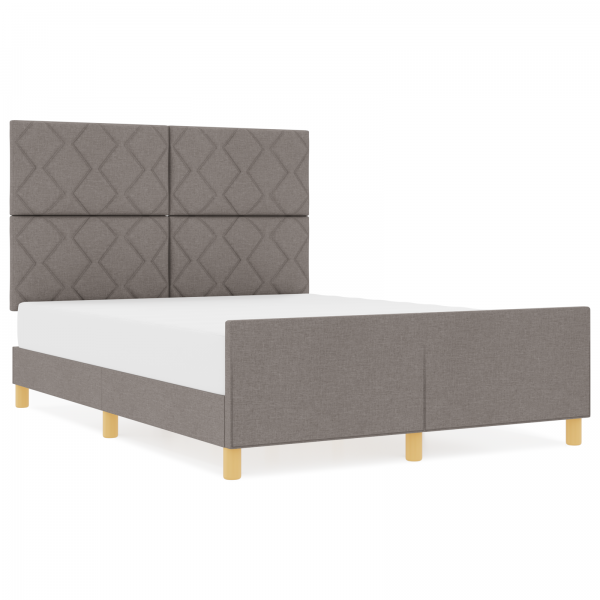 Cama  em Taupe. 160x200 cm. Tecido M 4