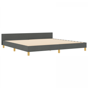 Cama  Cinza Escuro 200x200 cm Tecido H