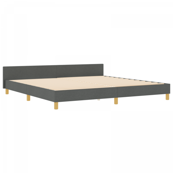 Cama  Cinza Escuro 200x200 cm Tecido M 2