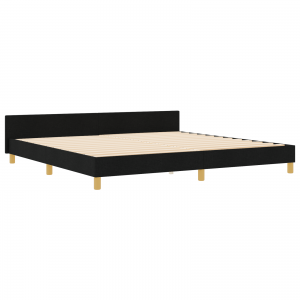 Cama  Preta 200x200 cm em Tecido H