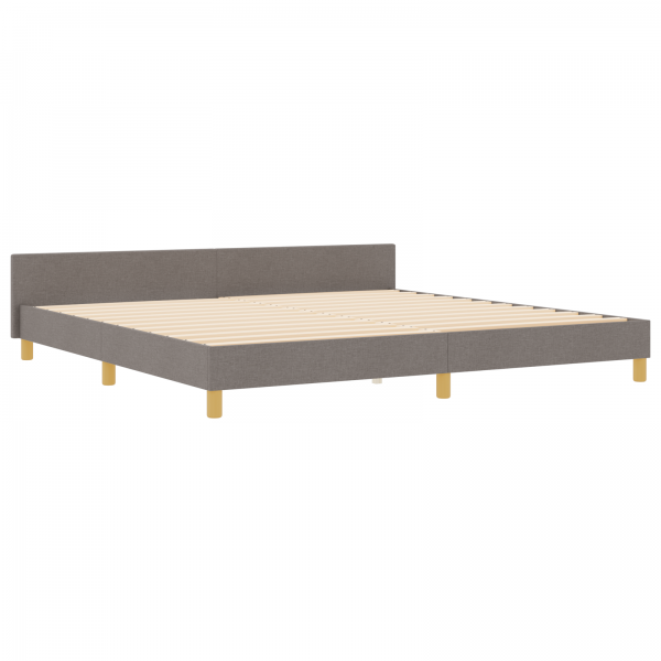 Estrutura de Cama  Taupe 200x200 cm Tecido M 2