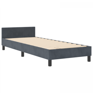 Cama  Cinza Escuro 80x200 cm Veludo H