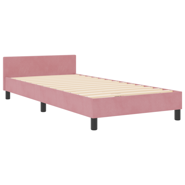 Cama  Rosa 100x200 cm Veludo M 2