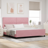 Cama de Veludo Rosa  200x200 cm 1