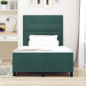 Cama  em Verde Escuro. 120x190 cm. Feita de Veludo 5