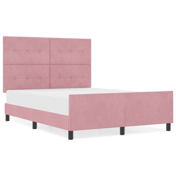 Cama  Rosa 160x200 cm Veludo M 4