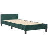 Cama  Verde Escuro 80x200 cm Veludo 2