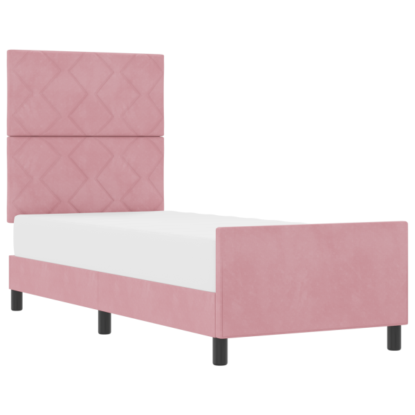 Cama  Rosa 80x200 cm Veludo M 3