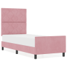 Cama  Rosa 80x200 cm Veludo 4