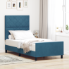 Cama  Azul Escuro 90x200 cm Veludo 1