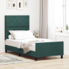 Cama  Verde Escuro 100x200 cm Veludo 1