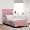 Cama de Veludo Rosa  100x200 cm 1