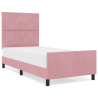 Cama de Veludo Rosa  100x200 cm 4