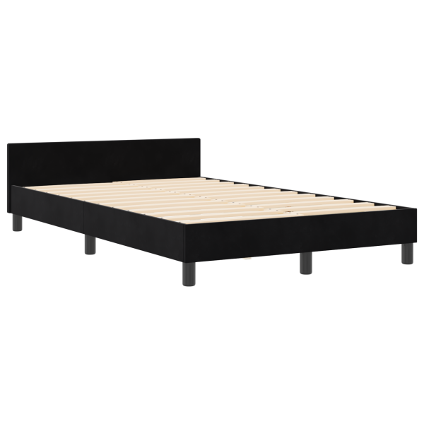 Cama  Preta 120x190 cm em Veludo M 2