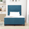 Estructura de cama terciopelo azul oscuro 120x190 cm 5