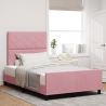 Cama  Rosa 120x200 cm Veludo 1