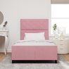 Cama  Rosa 120x200 cm Veludo 5
