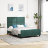 Cama  Verde Escuro 140x190 cm Veludo 1