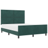 Cama  Verde Escuro 140x190 cm Veludo 3