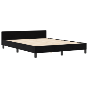 Cama  Preta 140x200 cm Veludo H