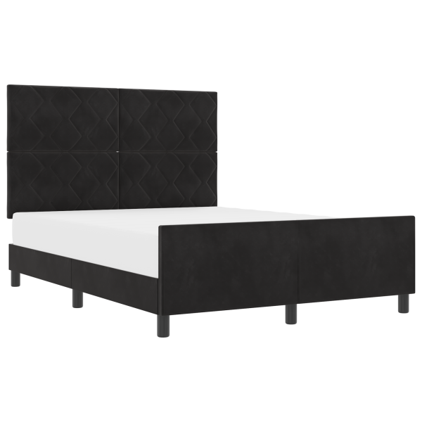 Cama  Preta 140x200 cm Veludo M 3