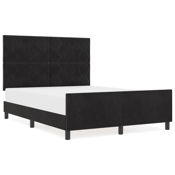 Cama  Preta 140x200 cm Veludo M 4