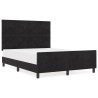 Cama  Preta 140x200 cm Veludo 4