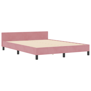 Cama  Rosa 160x200 cm Veludo H