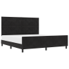 Estrutura de Cama  Preta 180x200 cm Veludo 3