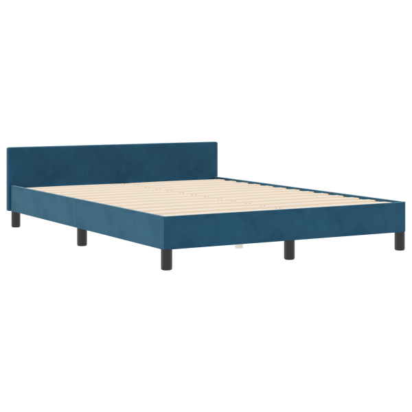 Cama  Azul Escuro 180x200 cm Veludo M 2
