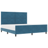Cama  Azul Escuro 180x200 cm Veludo 3