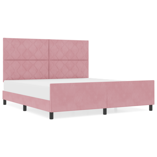 Cama  Rosa 180x200 cm Veludo M 4