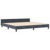 Cama de Veludo Cinza Escuro  200x200 cm 2