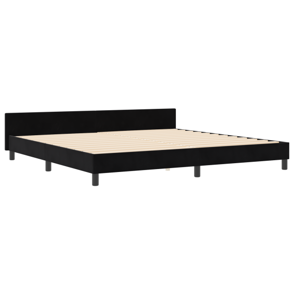 Cama de Veludo Preto  200x200 cm M 2