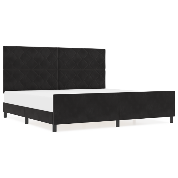 Cama de Veludo Preto  200x200 cm M 4