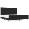 Cama de Veludo Preto  200x200 cm 4