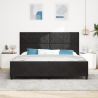 Cama de Veludo Preto  200x200 cm 5